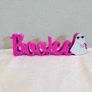 Pink 'Boojee' Halloween Decoration